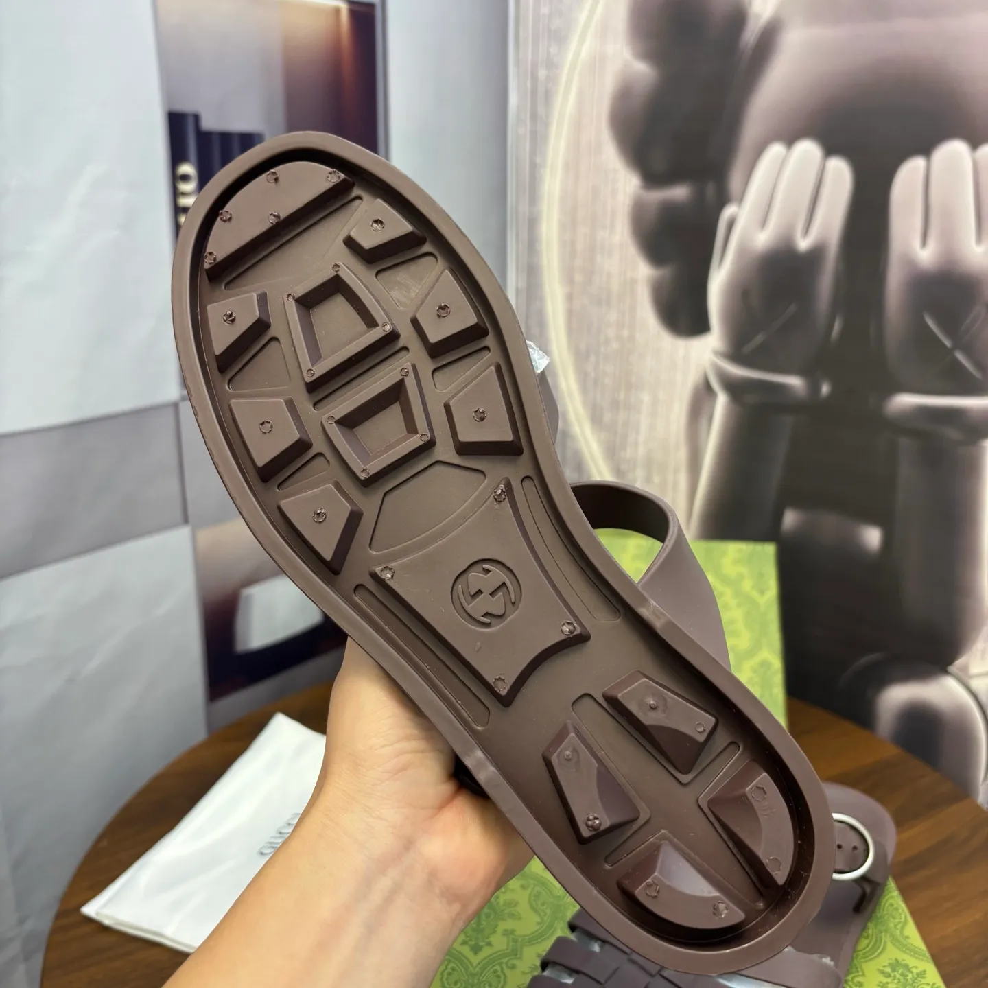 Men's shoes 260💰 [Gucci] Counter quality, top-quality original goods, real photos! Original TPU material, fine workmanship, comfortable; genuine 1:1 replica Size: 38 ~ 46